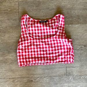 Nasty Gal cropped tank top size small